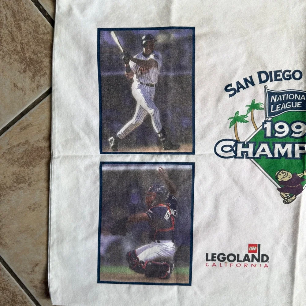 VTG San Diego Padres 1998 National League Champions Pillowcase MLB Baseball